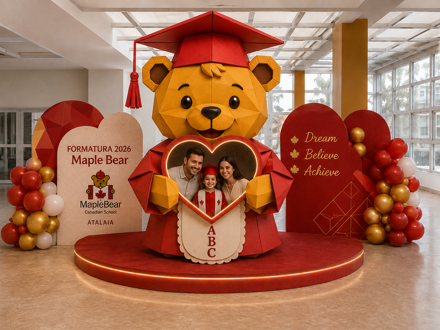 Instagramável — Urso Origami segurando o coração